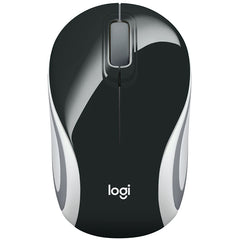 Logitech M187 Mini Ultra Portable Wireless Mouse (Black)