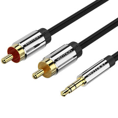Vention BCF 3.5mm Male to 2RCA Male Audio Cable (5m)