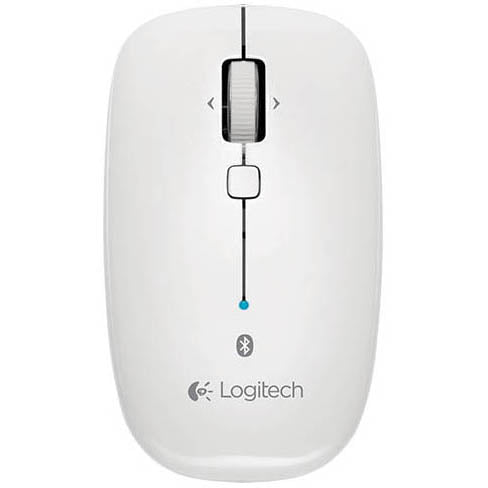 Logitech M557 Wireless Bluetooth Mouse (Pearl White)