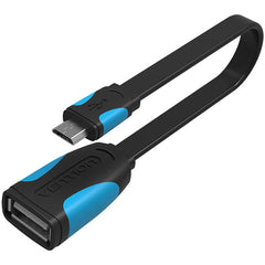 Vention VAS-A09 Flat USB2.0 A Female to Micro B Male OTG Cable (10cm)