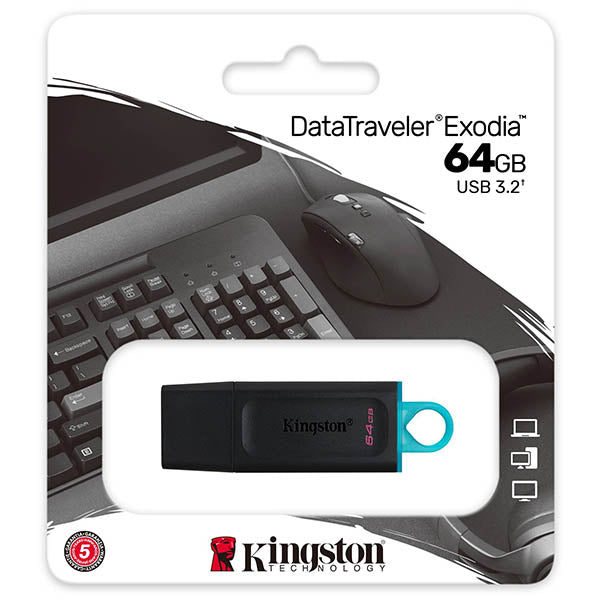 Kingston DataTraveler Exodia USB 3.2 Flash Drive 64GB