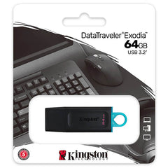 Kingston DataTraveler Exodia USB 3.2 Flash Drive 64GB
