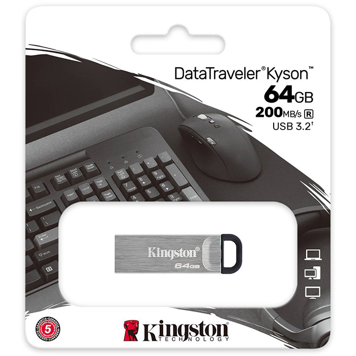 Kingston DataTraveler Kyson USB 3.2 Flash Drive 64GB